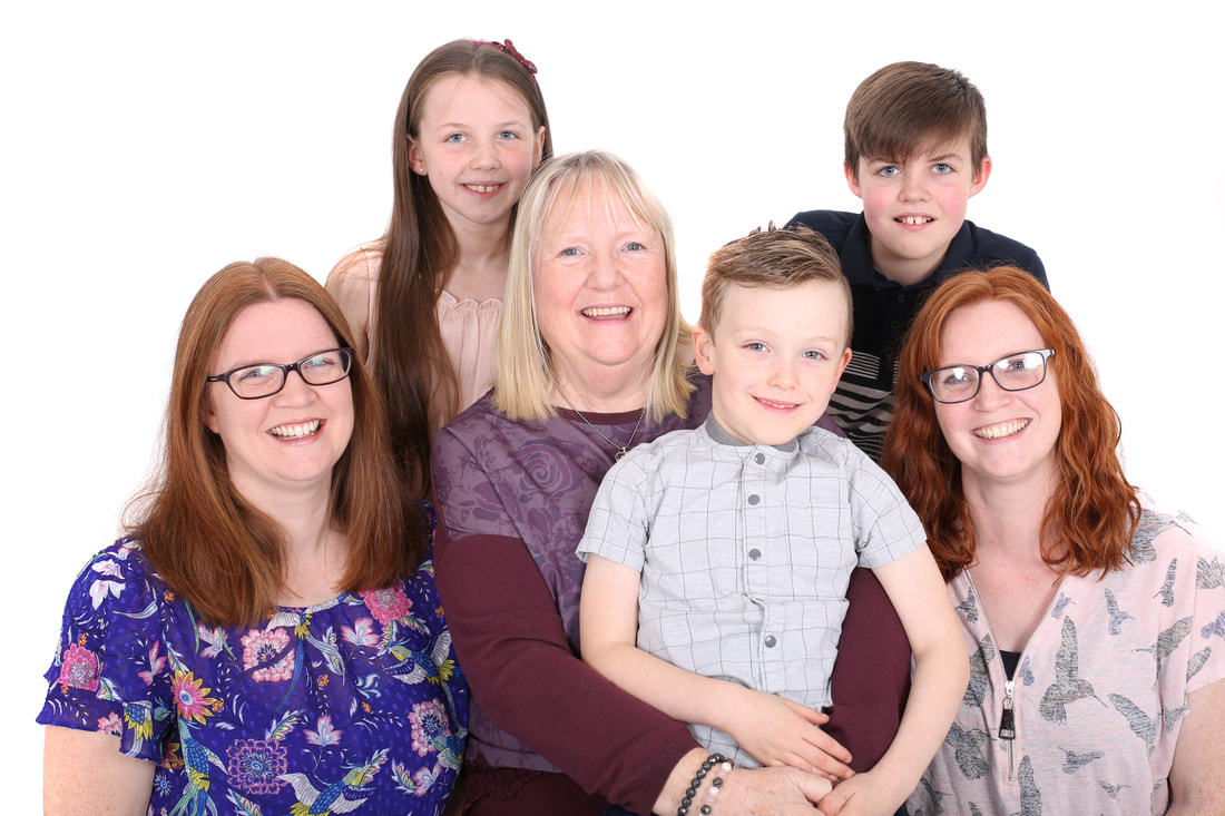 Catherine, Laura, Ruth and family