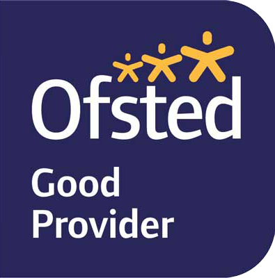 Ofsted outstanding logo and link to ofsted report for busy bees